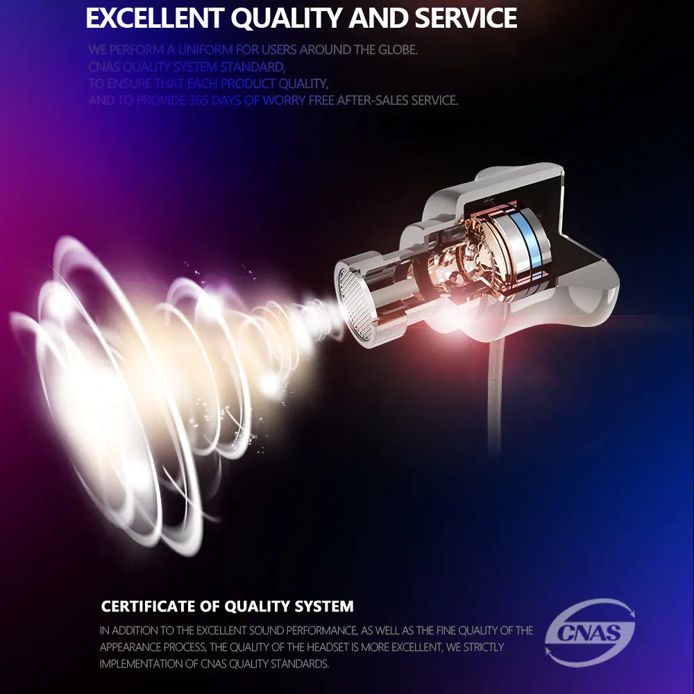 Deep Bass Metal Earbuds with Mic